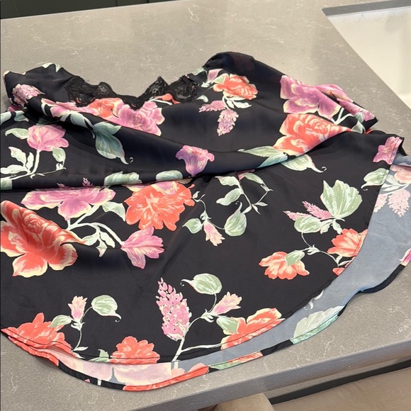 Free People Pink and Orange Asymmetrical Midi Skirt - Picture 5 of 7